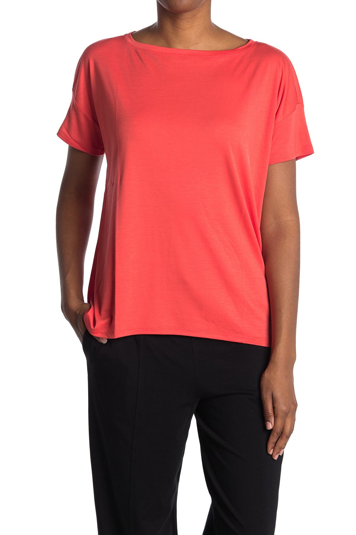 eileen fisher bateau neck top