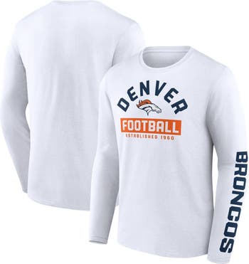 FANATICS Men's Fanatics Branded White Denver Broncos Long Sleeve T-Shirt