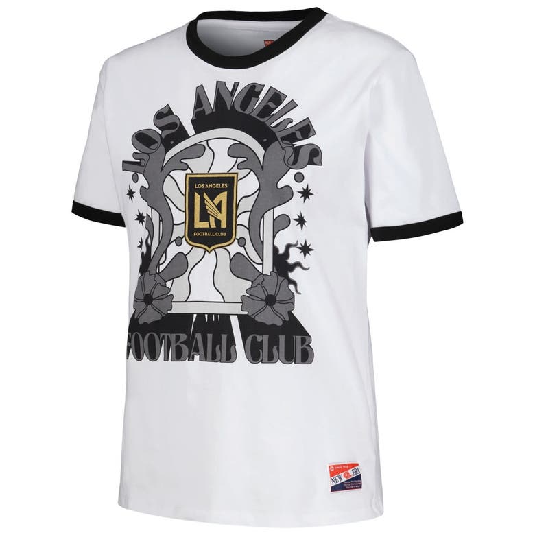Shop 5th And Ocean By New Era 5th & Ocean By New Era White Lafc Throwback Ringer T-shirt
