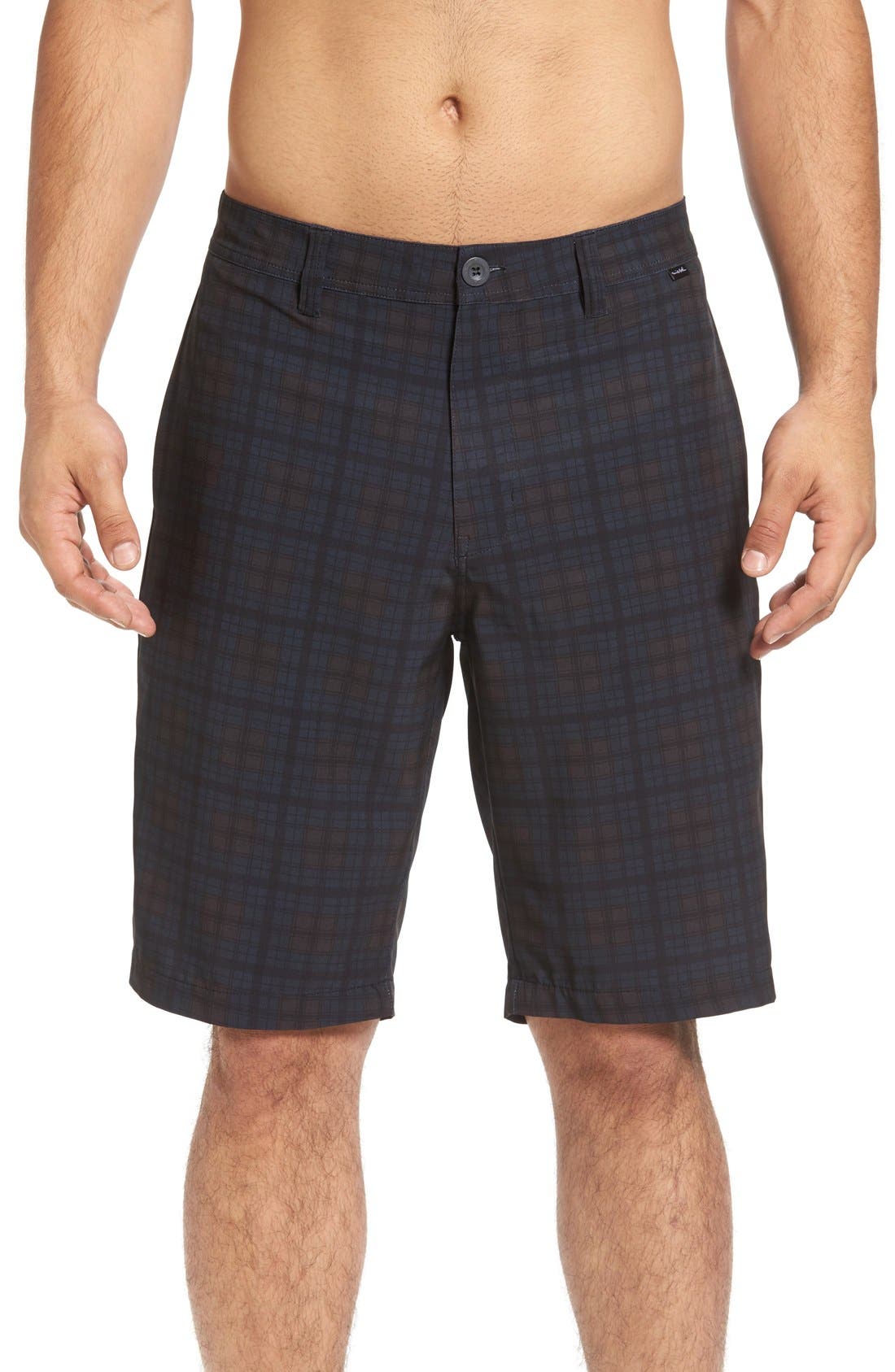 Travis Mathew 'Saenz' Plaid Hybrid Shorts Nordstrom