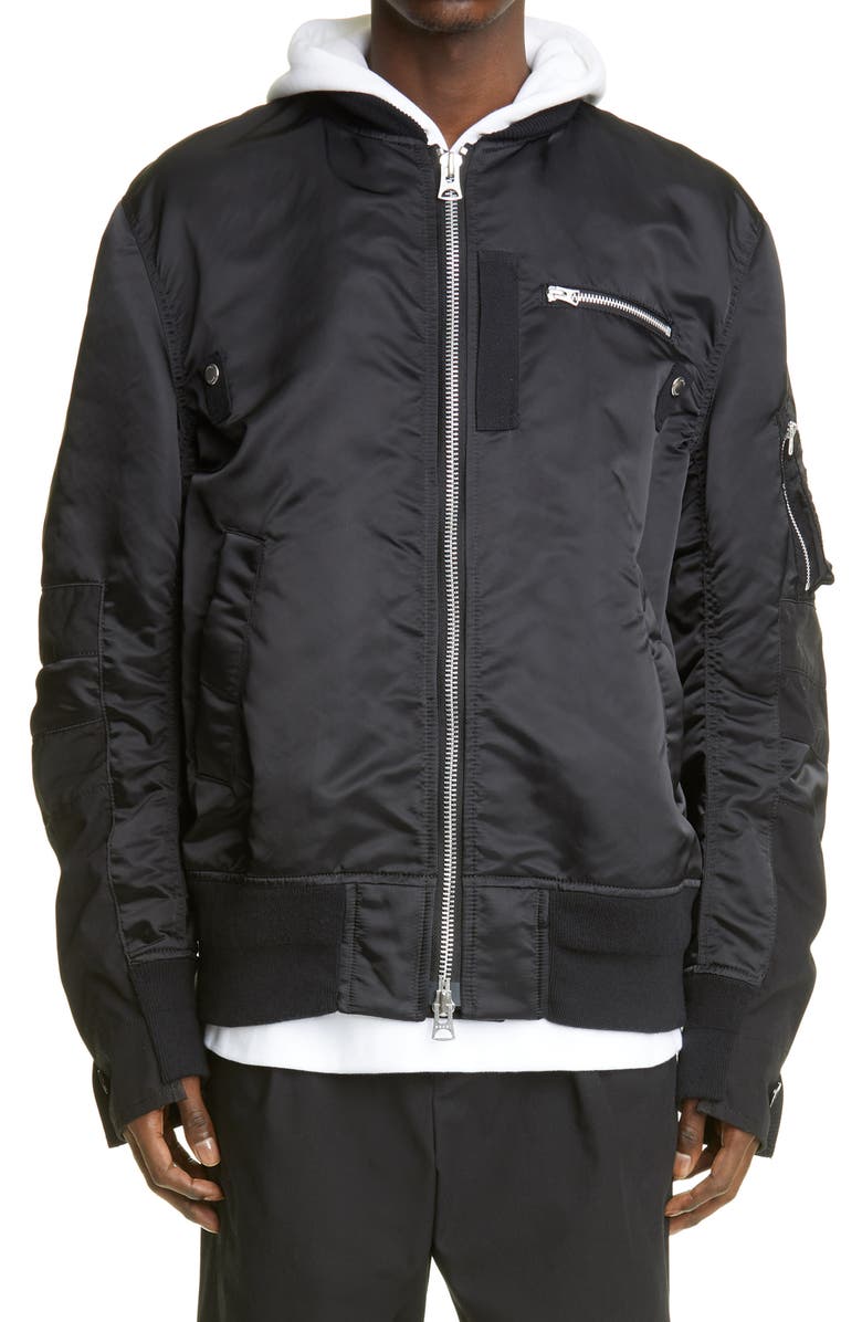 Sacai Ma 1 Nylon Twill Bomber Jacket Nordstrom Sacai Ma 1 Nylon Twill Bomber Jacket Nordstrom