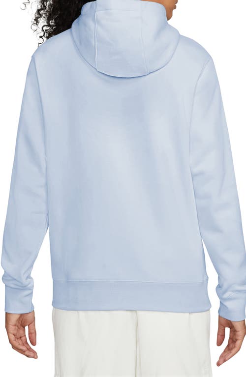 Nike Men's Sportswear Club Fleece Pullover Hoodie In Football Grey/white