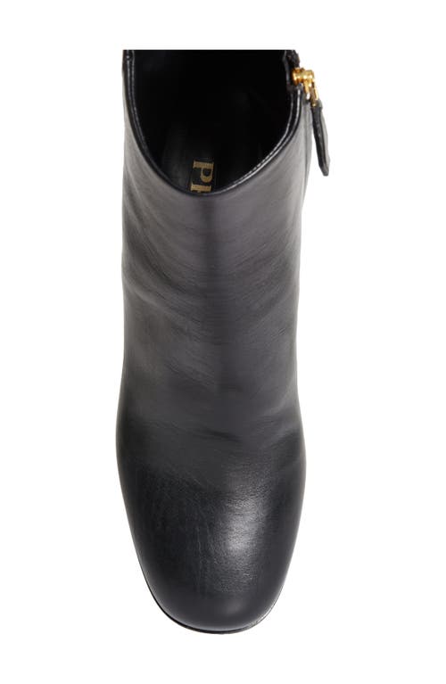 Prada 85 Leather Mid-calf Boots In Nero