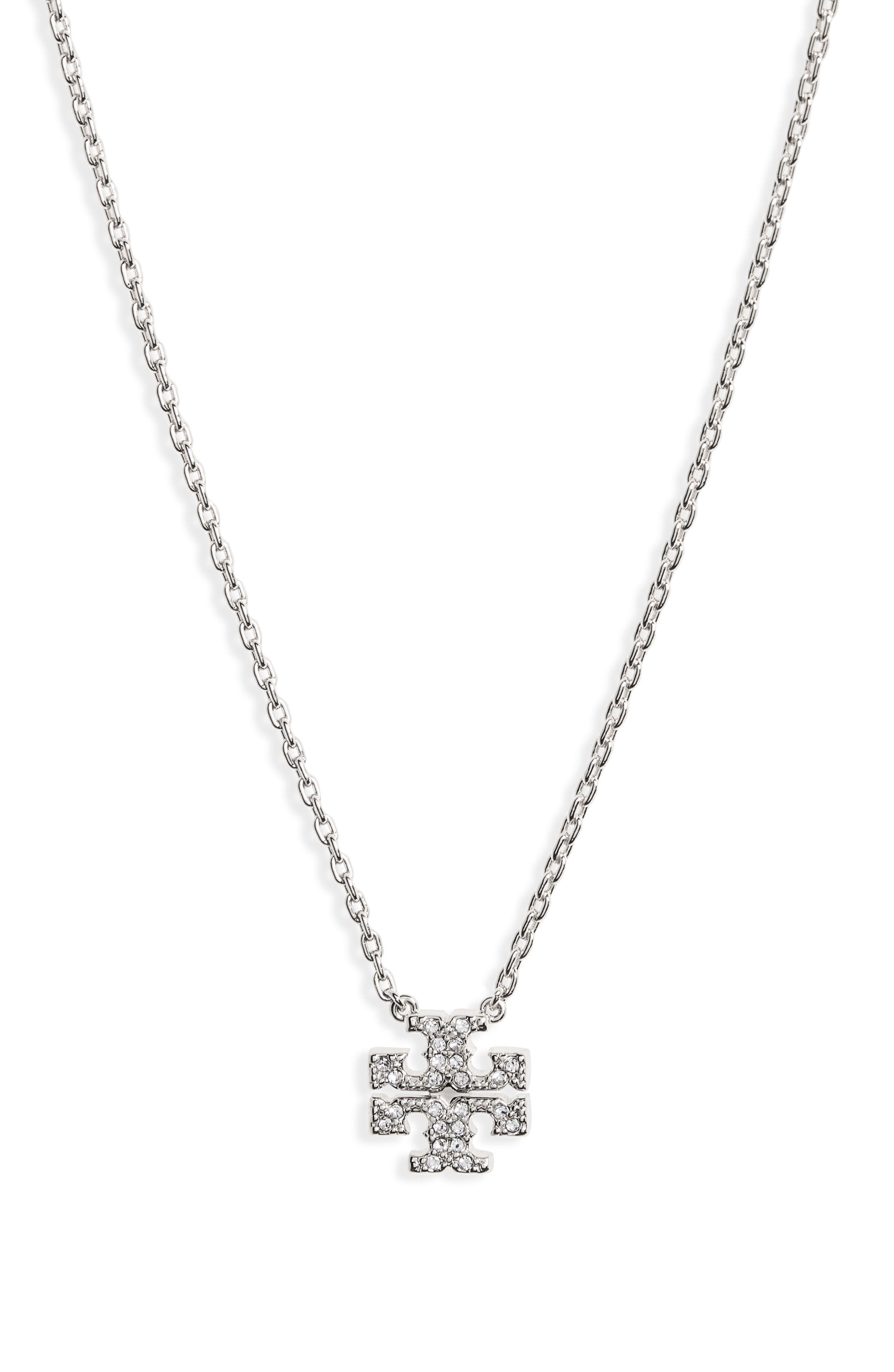 tory burch silver necklace