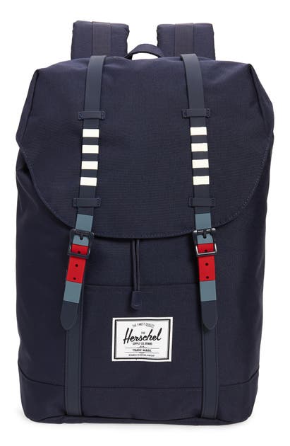Herschel Supply Co Retreat Backpack In Malbu Stripe Peacoat