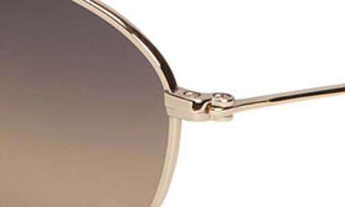 Shop Maui Jim Baby Beach 56mm Polarized Aviator Sunglasses In Gold/tortoise