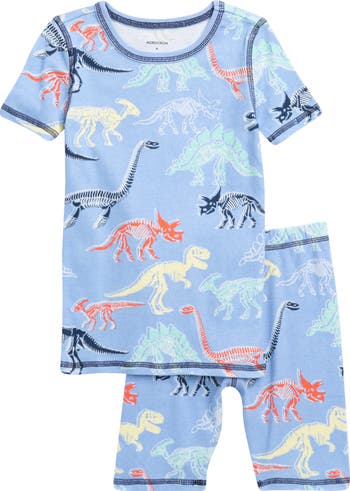 Nordstrom Kids' Glow in the Dark Fitted Two-Piece Short Pajamas | Nordstrom