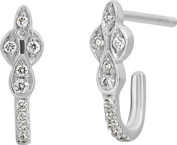 Rita Diamond Hoop Earrings 0.11 ctw