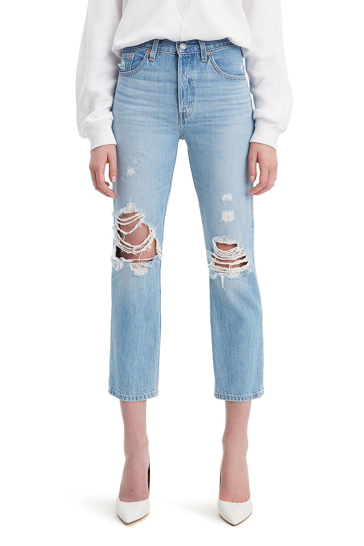 501 cropped jeans