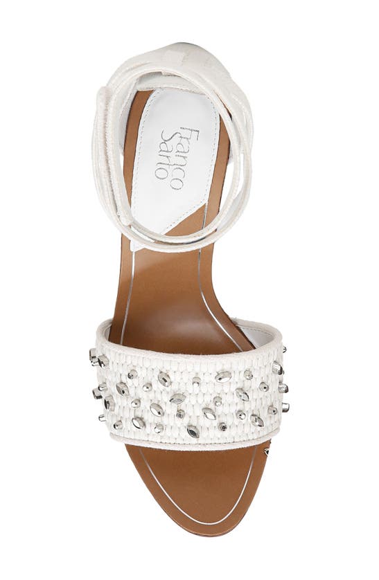 Shop Franco Sarto Eleanor 2 Ankle Strap Sandal In White