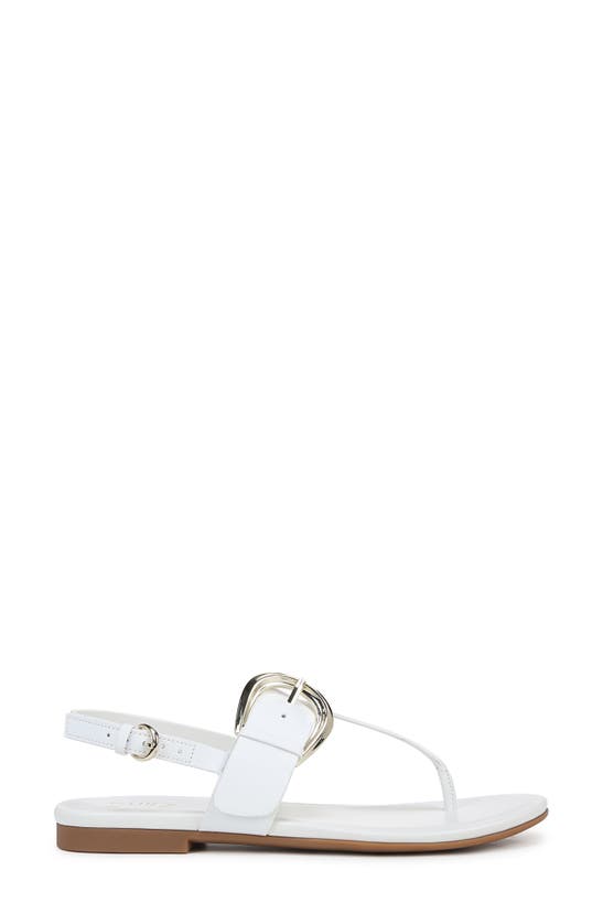 Shop Naturalizer Taylor Slingback Flip Flop In White Leather