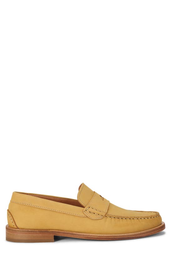 Shop Kurt Geiger London Luis Penny Loafer In Dark Yellow