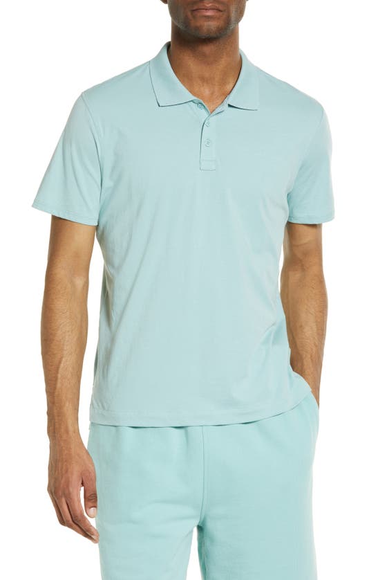 Atm Anthony Thomas Melillo Jersey Cotton Polo Shirt In Iceberg