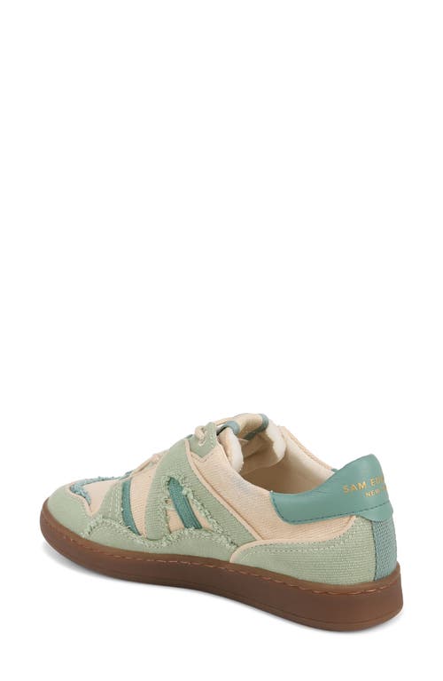 Sam Edelman Jayne Low Top Sneaker In Washed Palm/linen