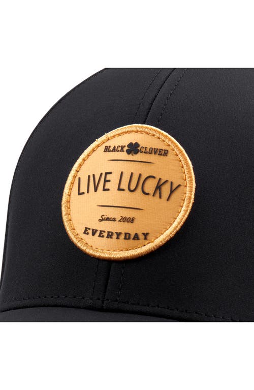 Shop Black Clover Dual Luck Snapback Trucker Hat In Bronze/black