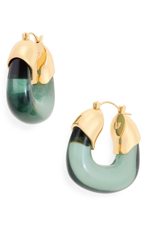 Green Hoop Earrings | Nordstrom