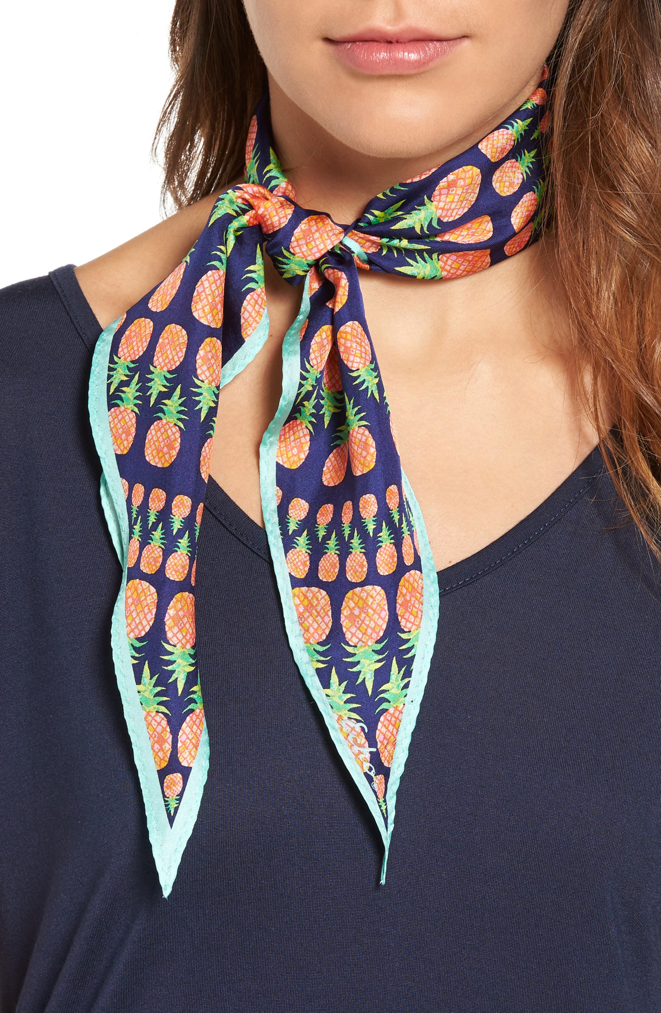 Echo Pineapple Silk Scarf Nordstrom