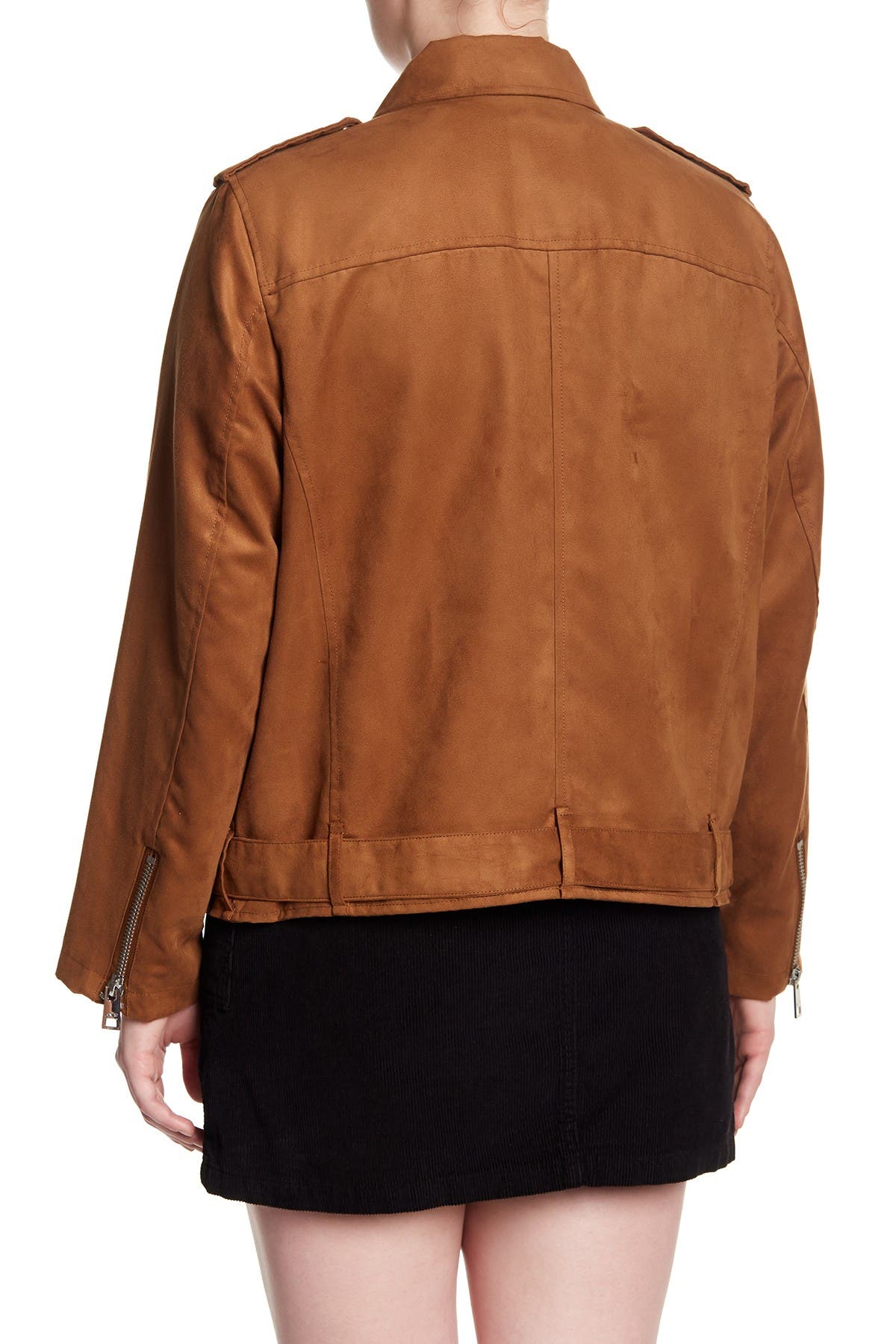 levi's faux suede moto jacket