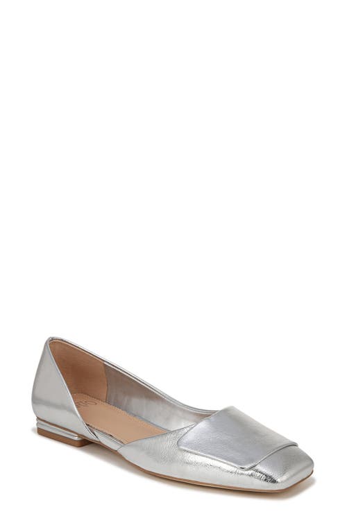 Sarto by Franco Tracy Half d'Orsay Flat Silver at Nordstrom,