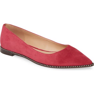 Coach Viviana Chain Trim Skimmer Flat, Red