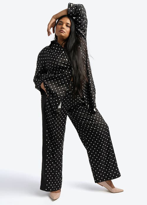 See Rose Go Wide Leg Timeless Dot Pant Plus Size In Timeless Dot