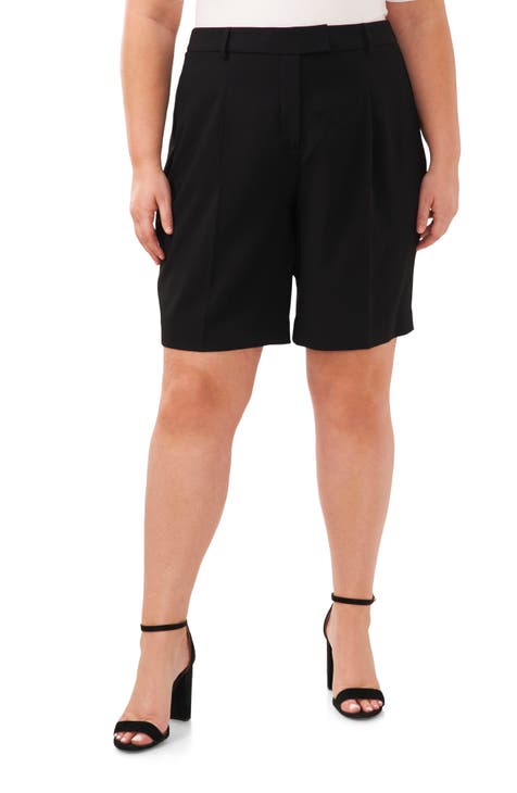Culotte Style Bermuda Shorts (Plus)