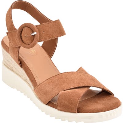 Evolve Zayne Wedge Sandal- Brown