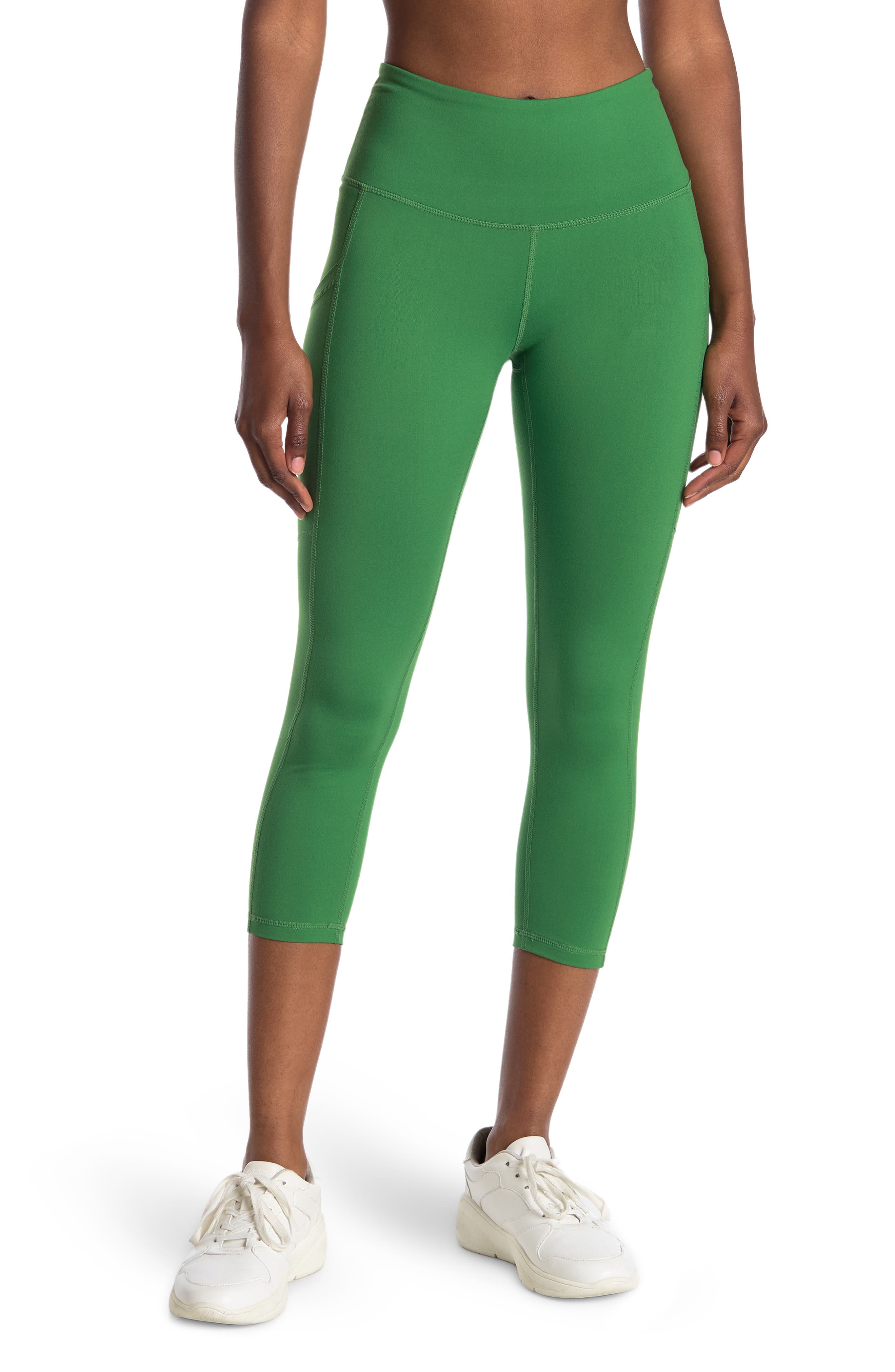 Waist Daily Pocket Crop Leggings 
