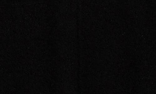 Bobeau Silky Plush Step Hem Sweater In Black