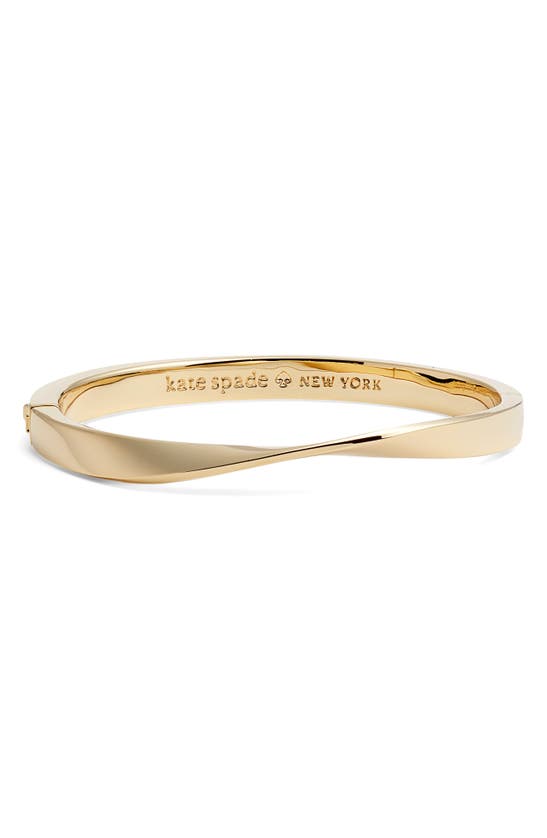 Kate Spade Do The Twist Hinge Bangle In Gold