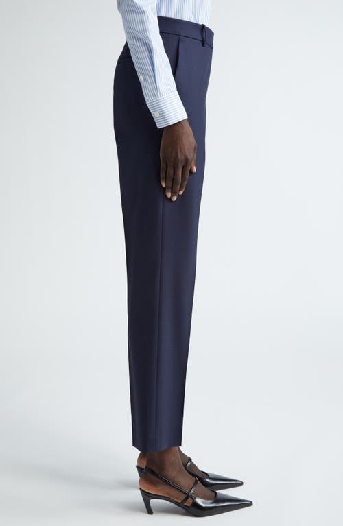 Lafayette 148 New York Clinton Stretch Wool Ankle Pants In Ink