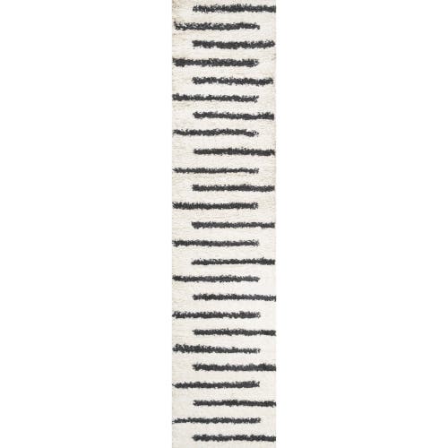 JONATHAN Y JONATHAN Y ALARO BERBER STRIPE SHAG AREA RUG 