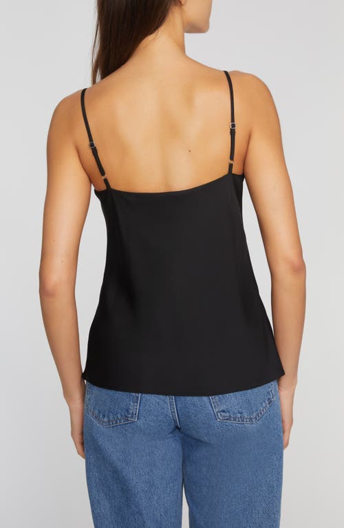 Shop Elie Tahari The Katrina Cowl Neck Camisole In Saddle/noir