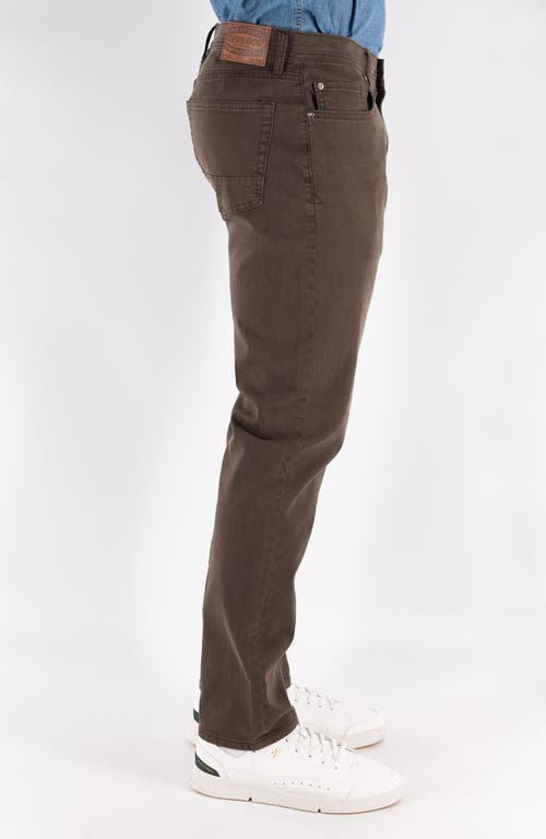 Devil-dog Dungarees Athletic Fit Stretch Jeans In Dark Roast