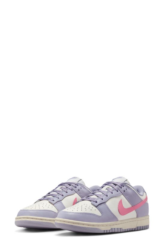 Nike Dunk Low Basketball Shoe In Indigo Haze/ Coral Chalk/ Sail