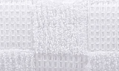 Brooks Brothers Waffle Terry 4-piece Turkish Cotton Bath Towel Set In White