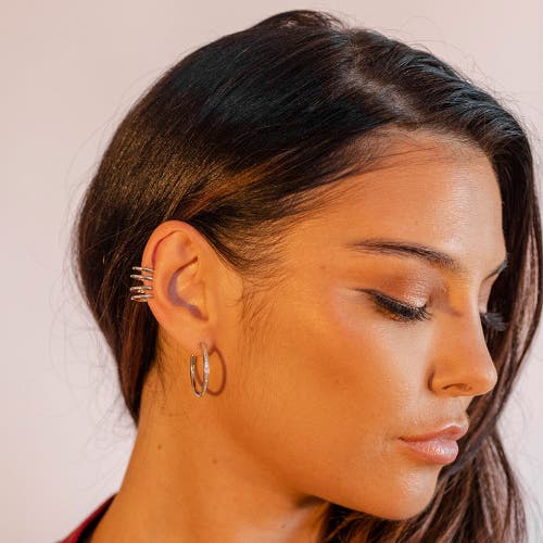 Lucy Quartermaine Waterfall High Ear Cuff In Gold