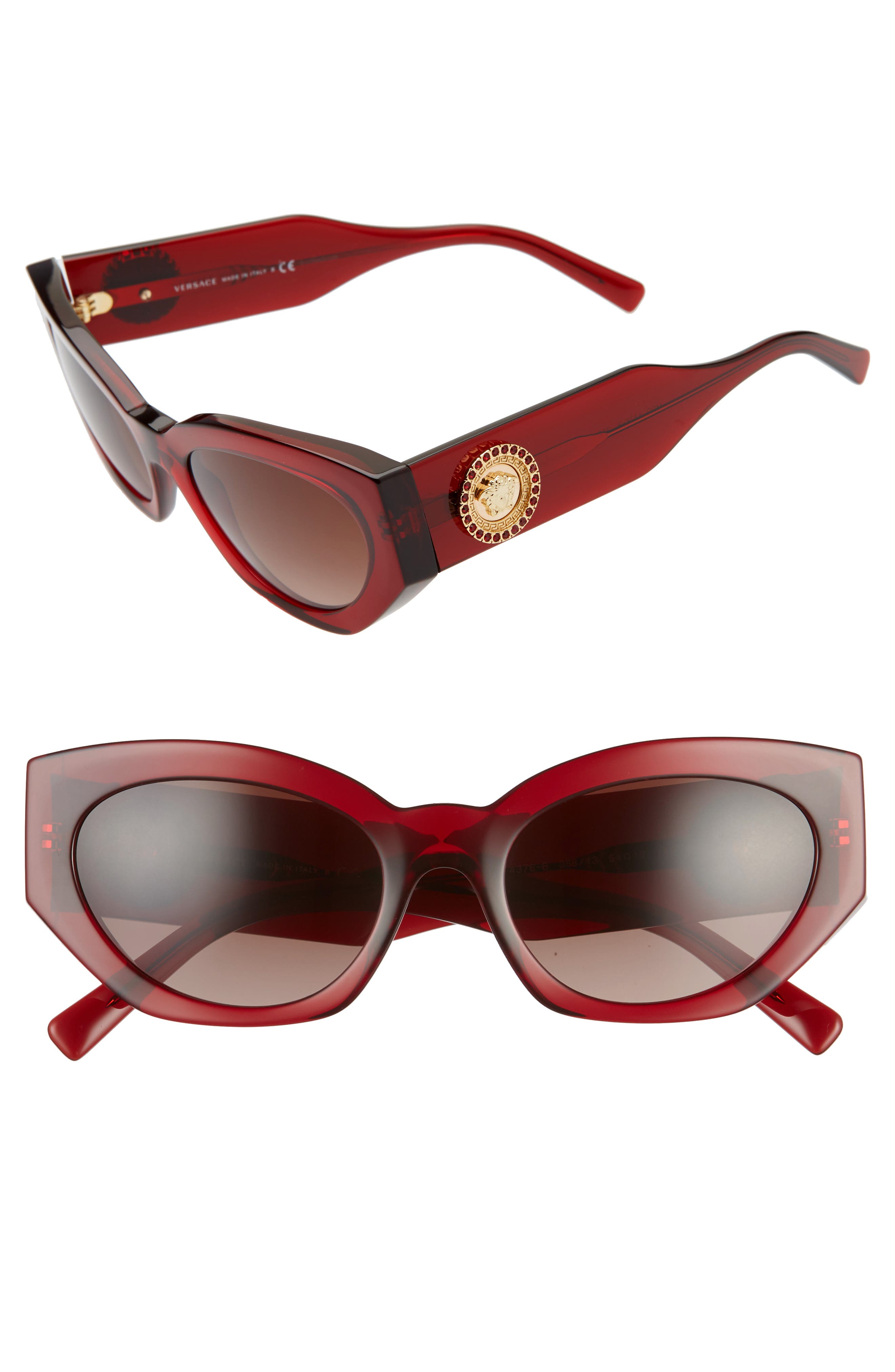 versace red cat eye sunglasses