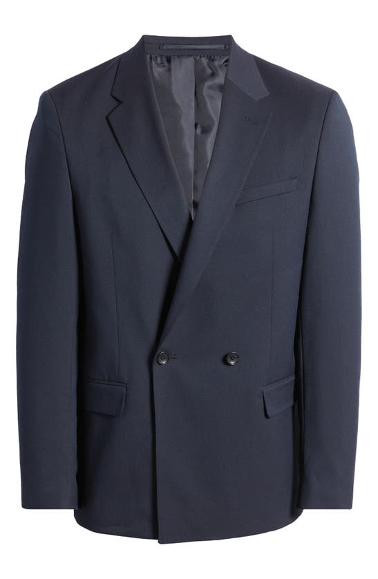 River Island Double Breasted Suit Jacket In Navy | ModeSens