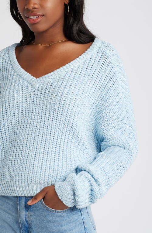 Shop Bp. Relaxed Reversible Sweater In Blue Falls Marl