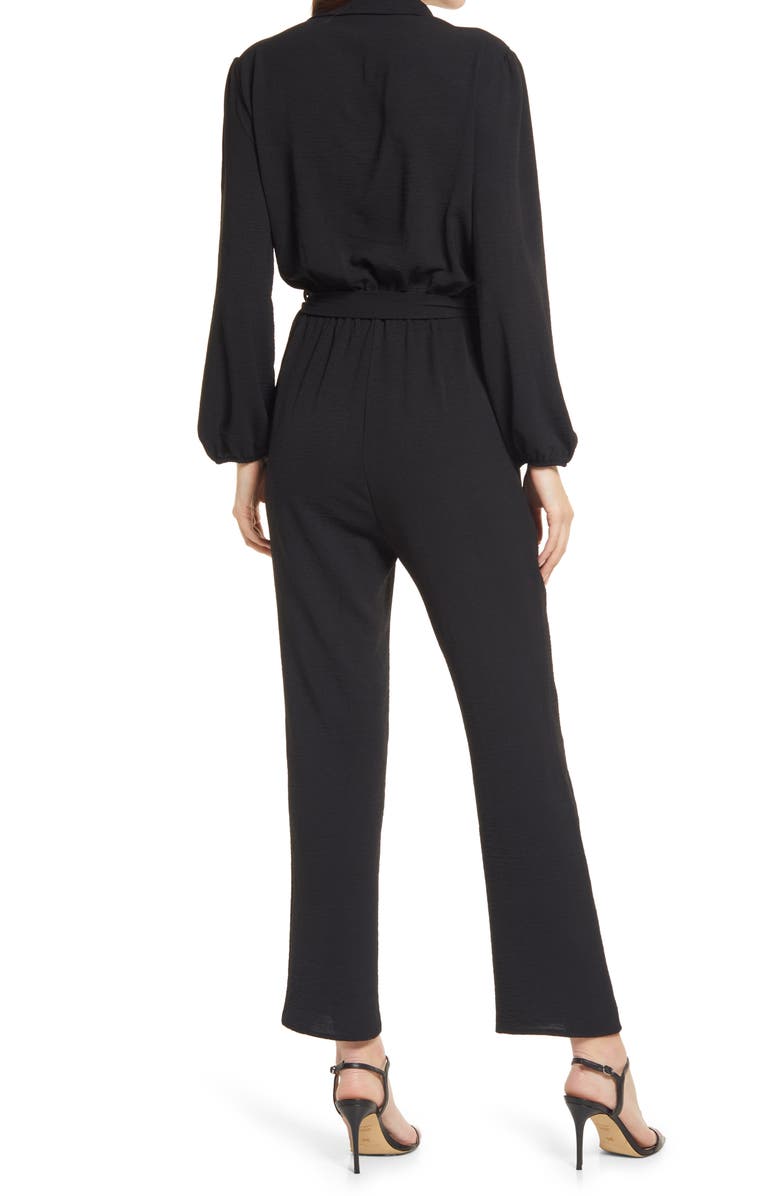 Fraiche by J Johnny Long Sleeve Jumpsuit | Nordstrom
