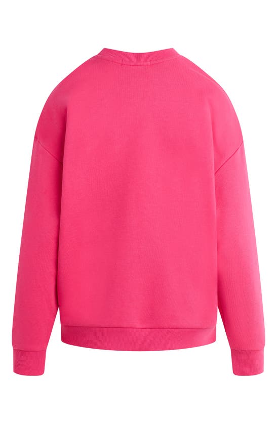 Shop Favorite Daughter Collegiate Cotton Blend Sweatshirt In Beetroot