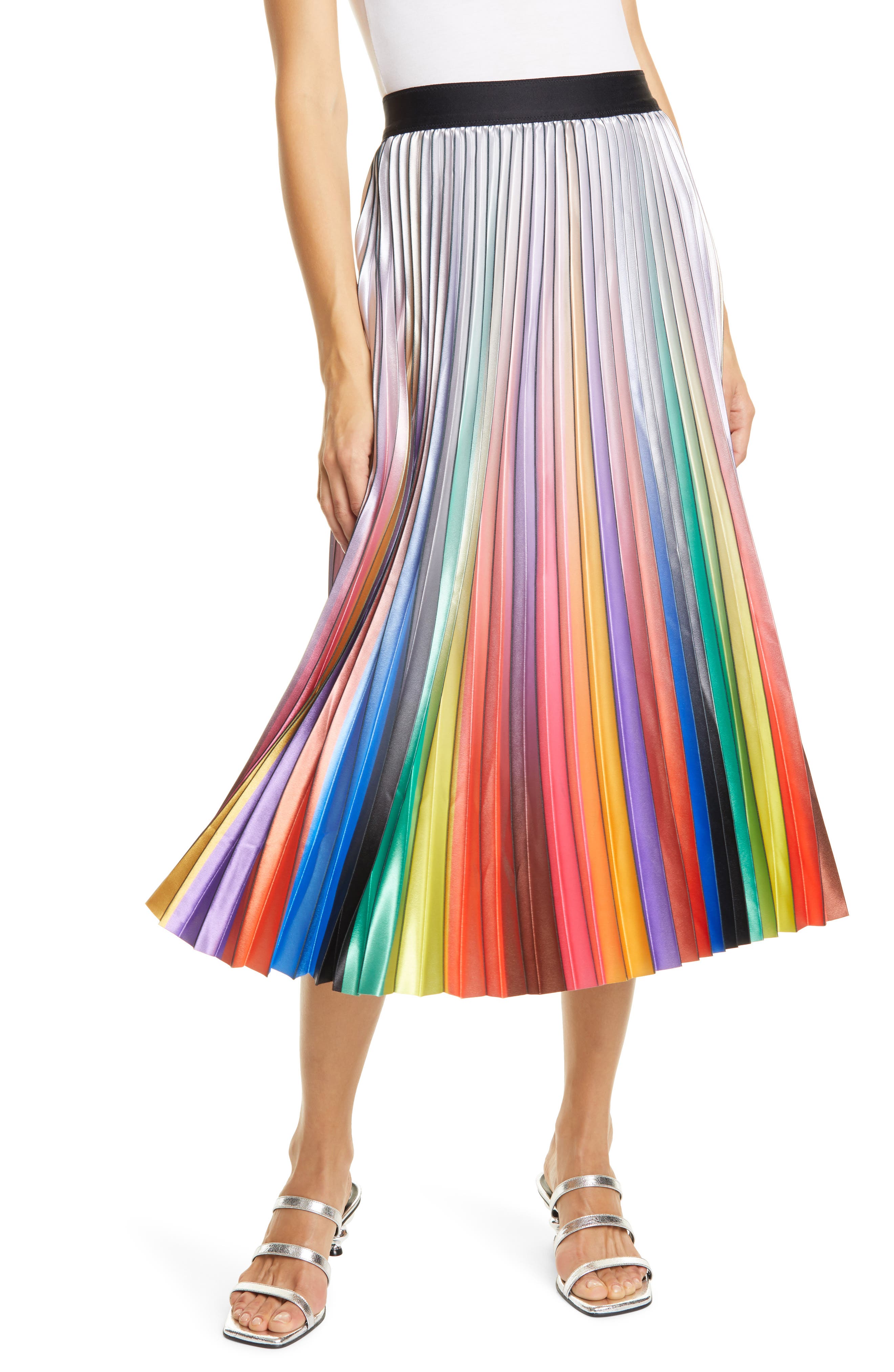 Rainbow Skirt Midi on Sale, 53% OFF 