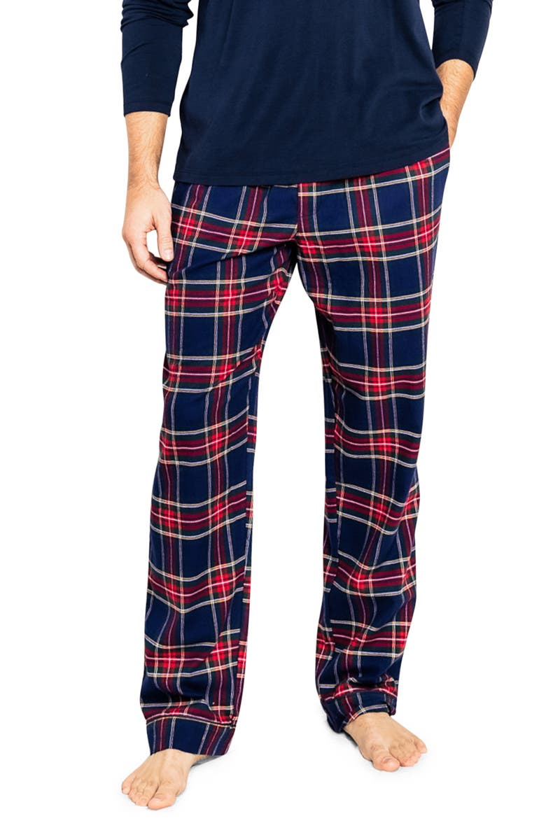 Petite Plume Windsor Tartan Cotton Flannel Pajama Pants | Nordstrom