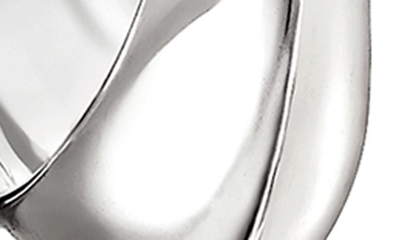 Shop Cast The Major Fluid Hoop Earrings In Silver