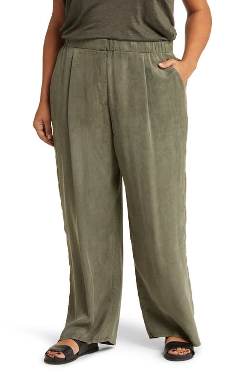 Eileen Fisher Pleated High Waist Pants Grove at Nordstrom,