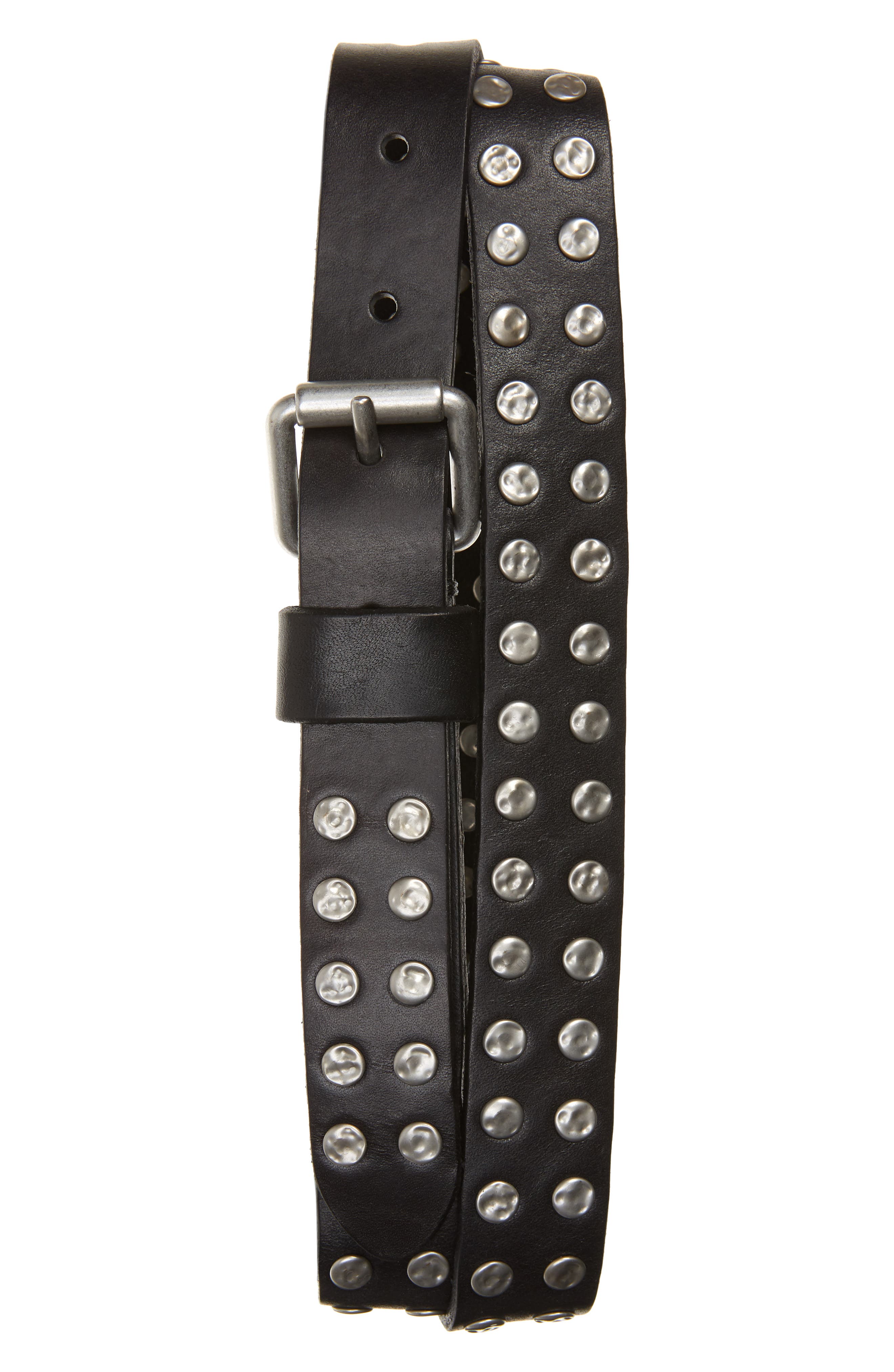 studded leather belt