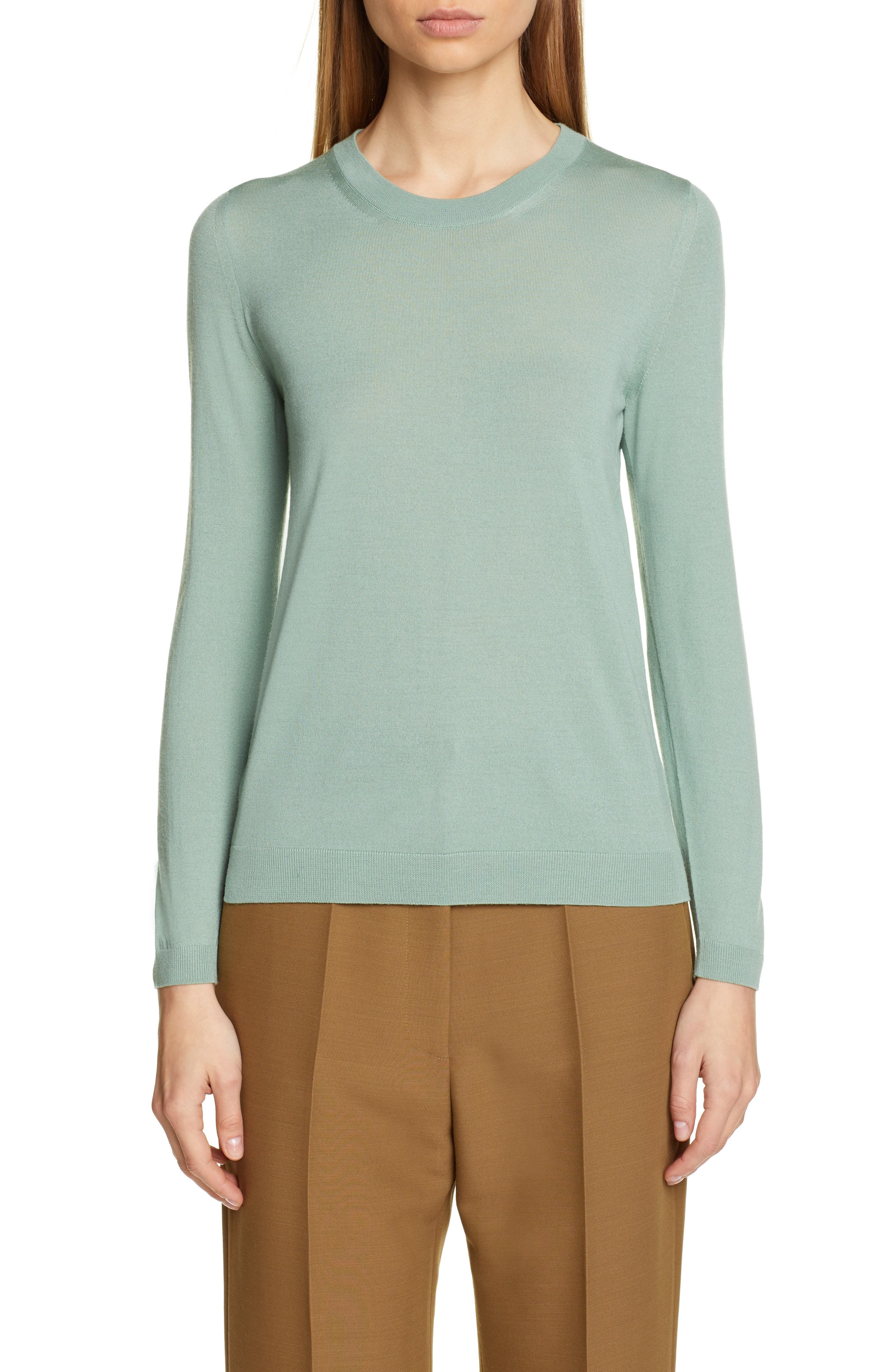 Partow Greta Merino Wool Sweater, Green