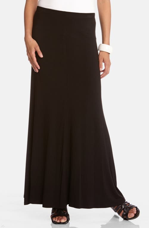 Flared Maxi Skirt in Black