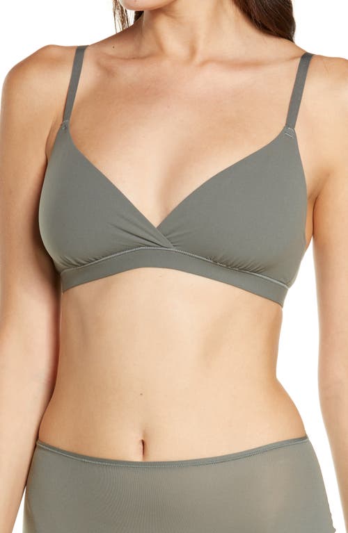 Fits Everybody Scoop-neck Stretch-woven Bra In Moonstone